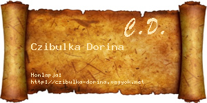 Czibulka Dorina névjegykártya