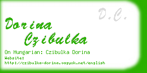 dorina czibulka business card